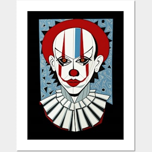 Portrait of Clown 4 Posters and Art